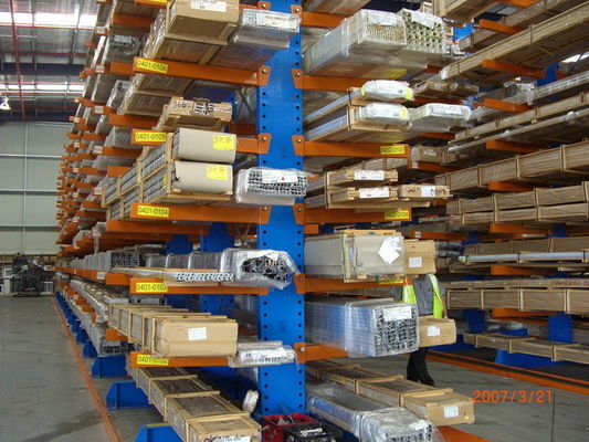 1000kg double side / single side Cantilever Racking Systems for Pipe / steel products