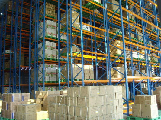 Factory VNA Pallet Racking System Very Narrow Aisle Forklift